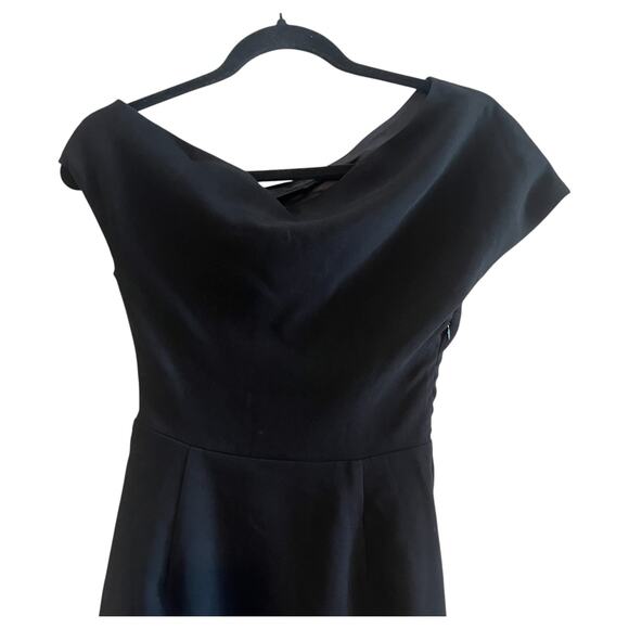 Bardot Lelita Ruched Asymmetrical Neck Mini Dress Black Size XS - Picture 5 of 9